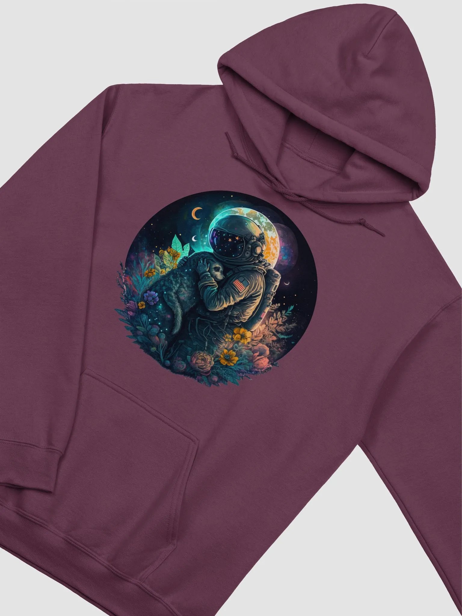 Astro Love Space Dog Hoodie product image (19)