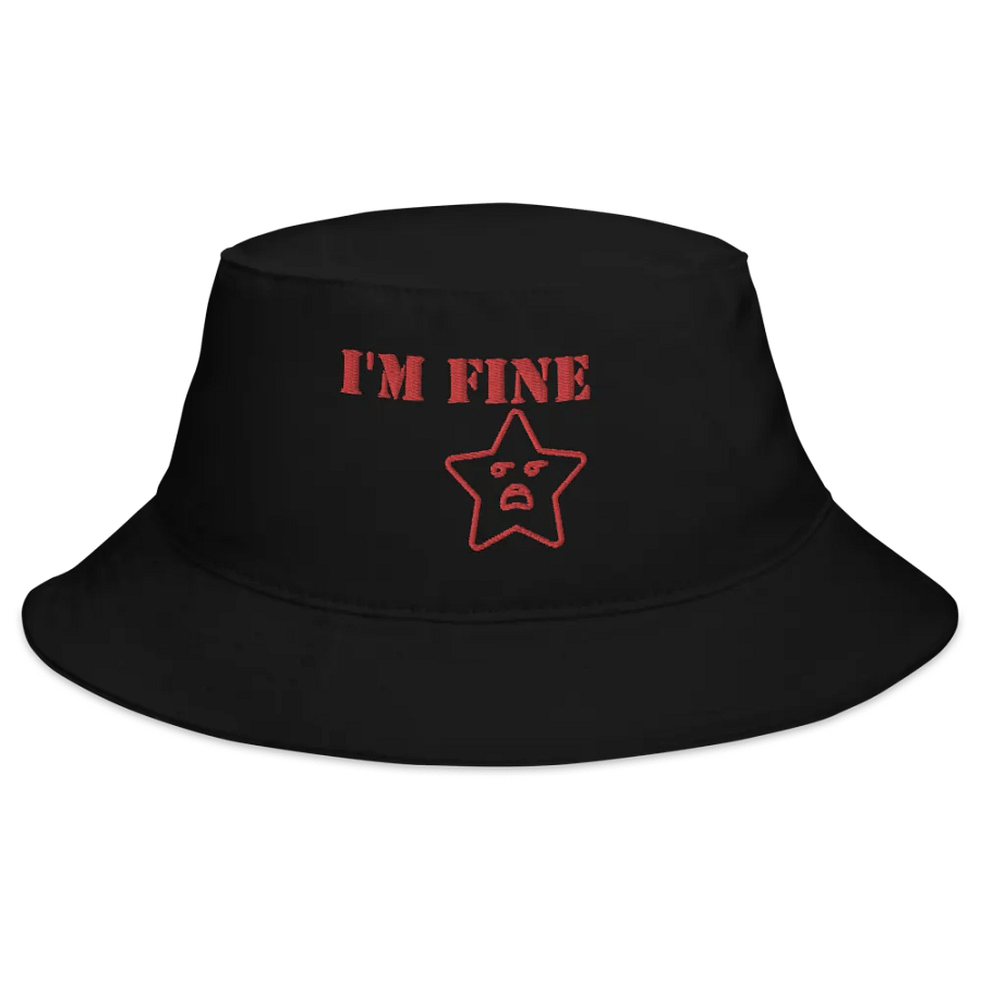 I'm Fine AMG Distressed Star Bucket Hat product image (4)