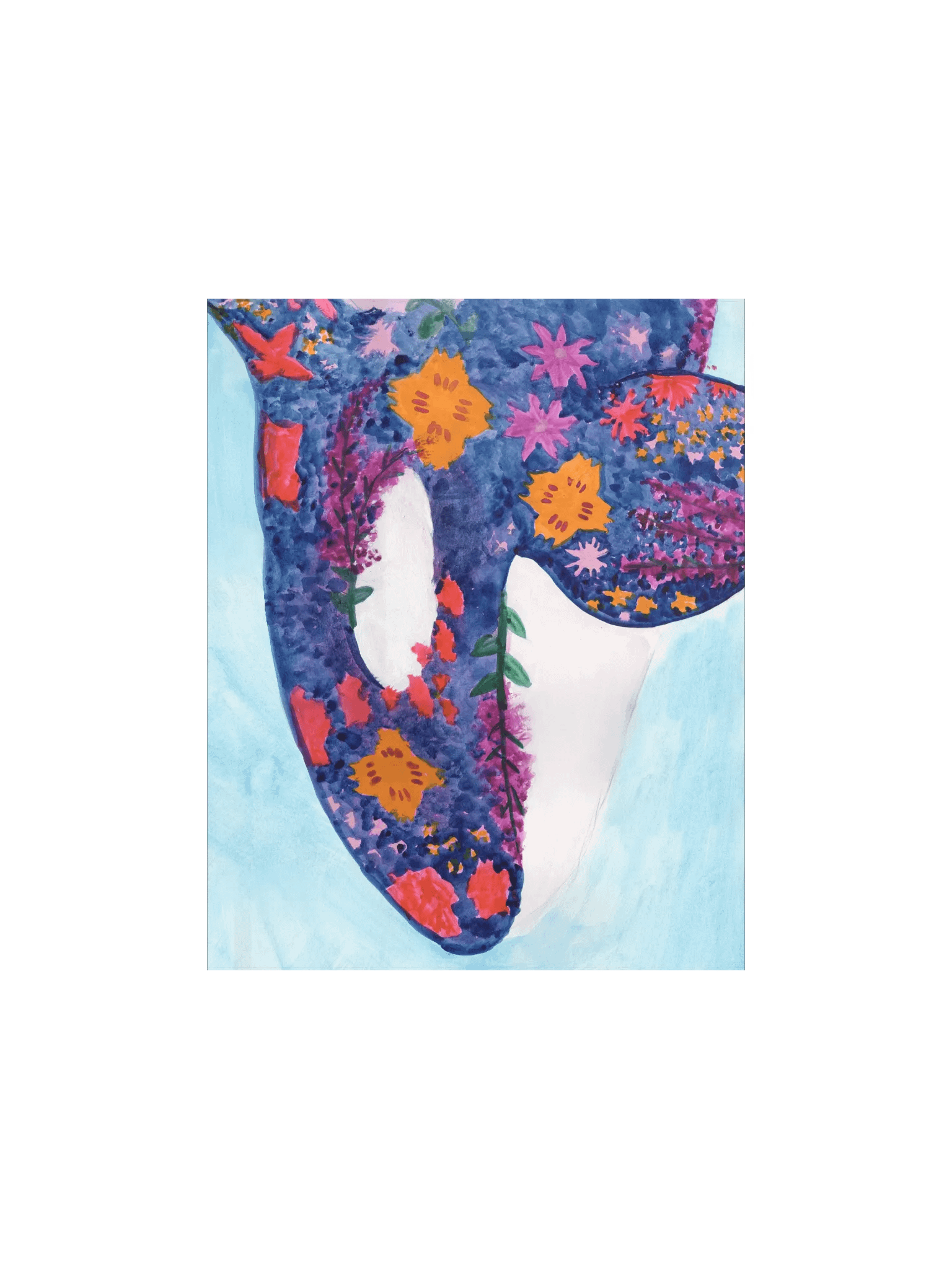 floral orca 05 - watercolour on paper - print product image (2)