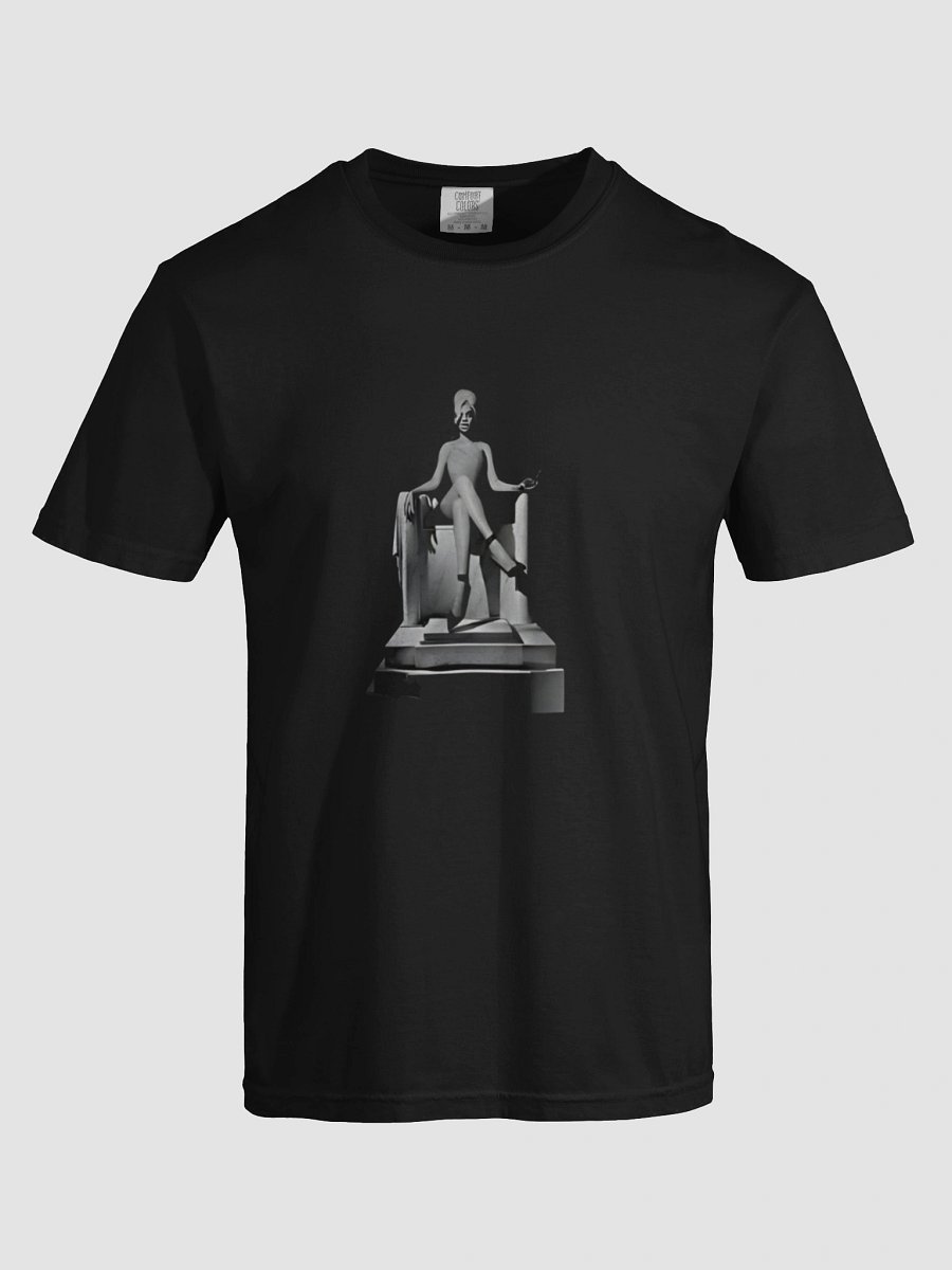 Throne Seated Monochrome Statue T-Shirt product image (7)