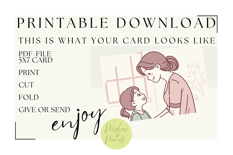 Printable Mothersday Greeting Card product image (4)