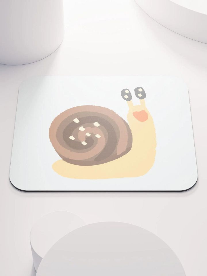 Silly Snail \ small mouse pad product image (1)