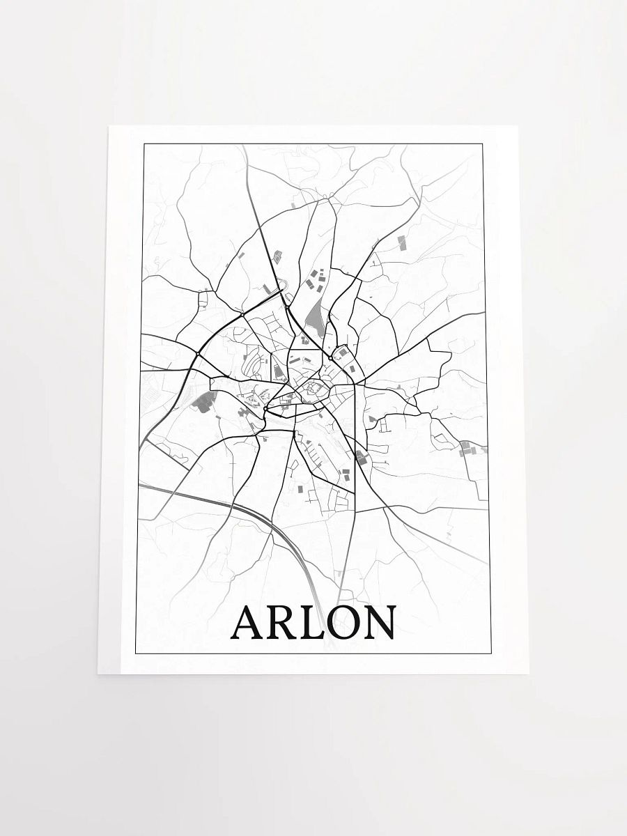 Arlon, Belgium, city map print product image (17)