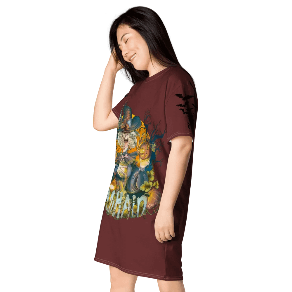 Whimsical Witch All-Over T-Shirt Dress product image (4)