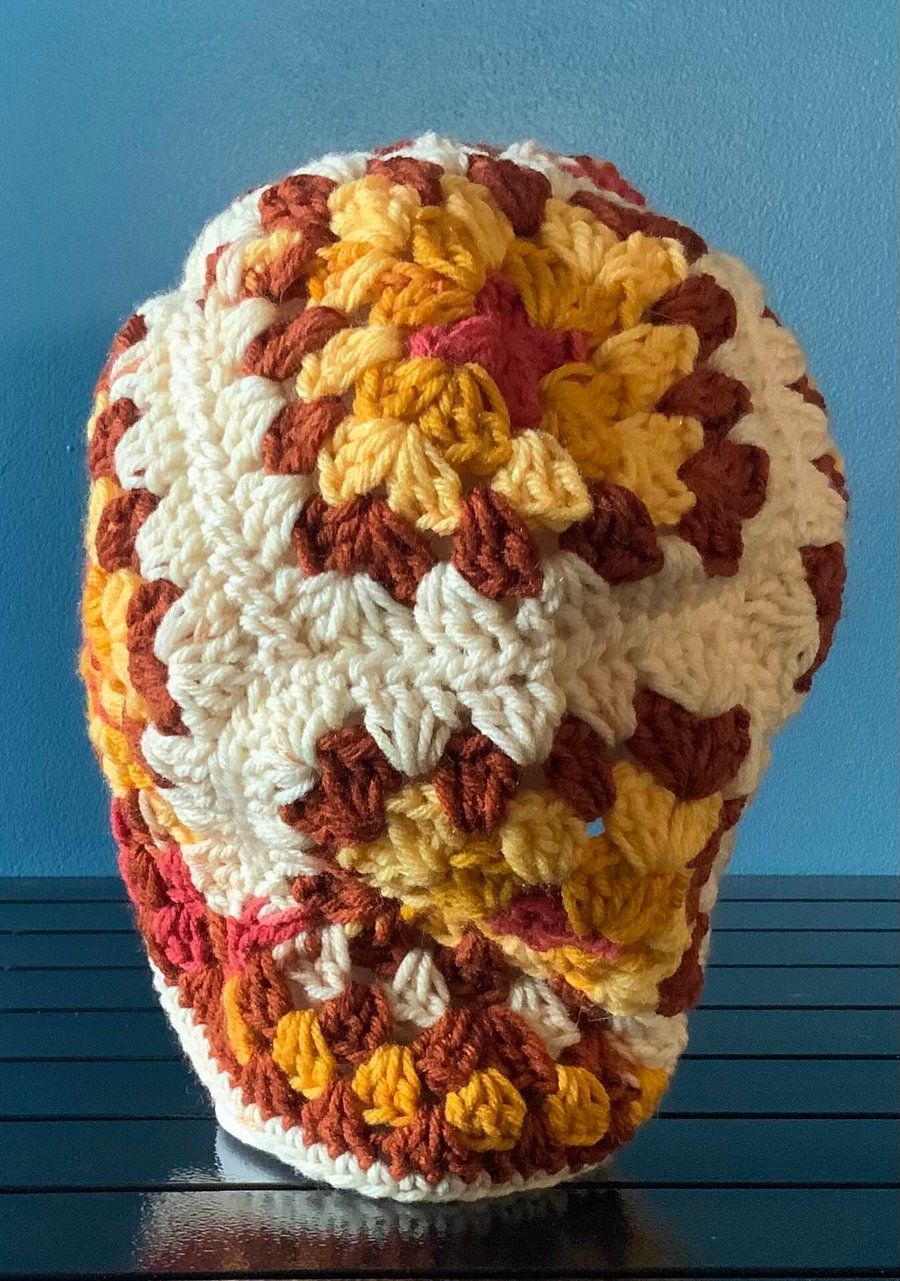 Acrylic Warm Wheat Granny Square Bucket Hats product image (3)