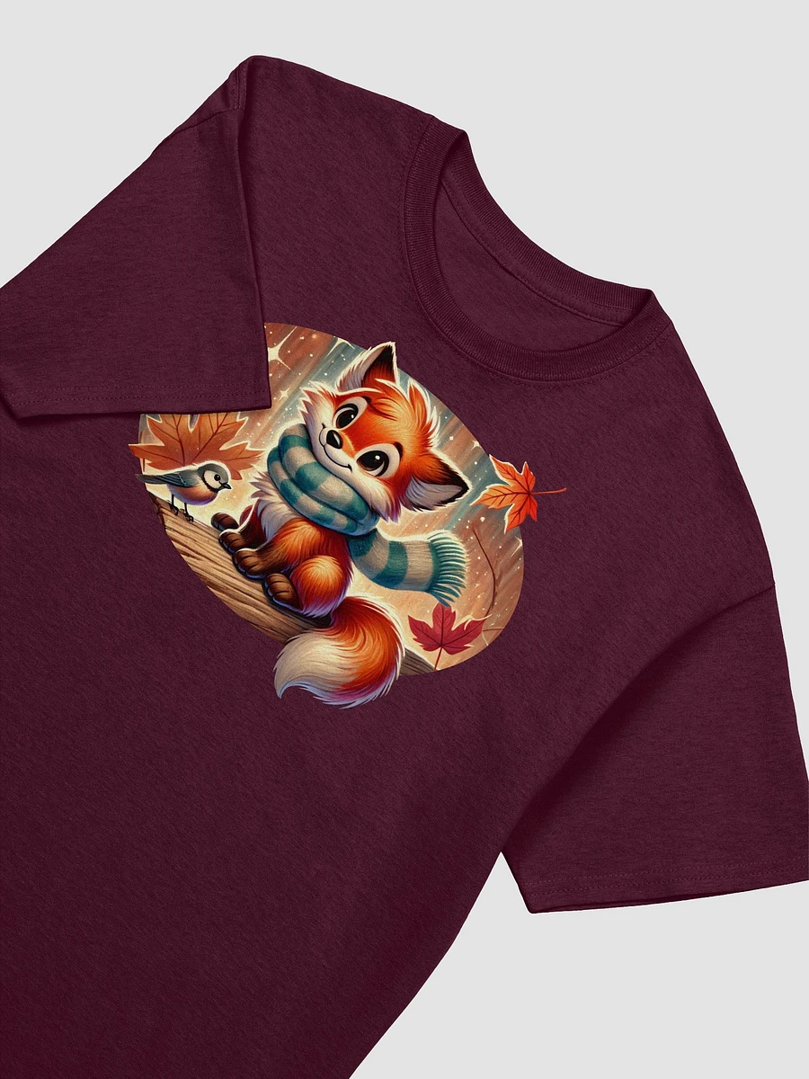 Autumn Fox and Robin Adult Unisex T-Shirt product image (13)