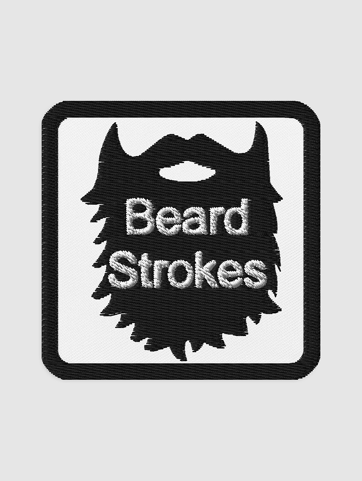 Beard Strokes Embroidered Patch product image (1)