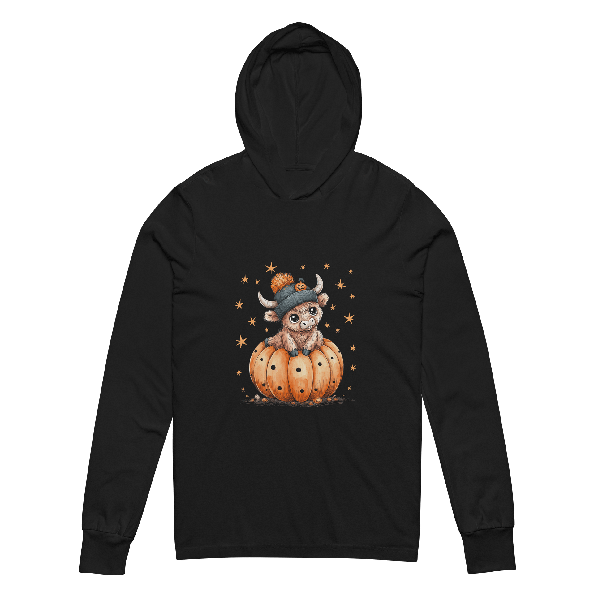 Halloween Cute Pumpkin Cow Hoodie product image (2)