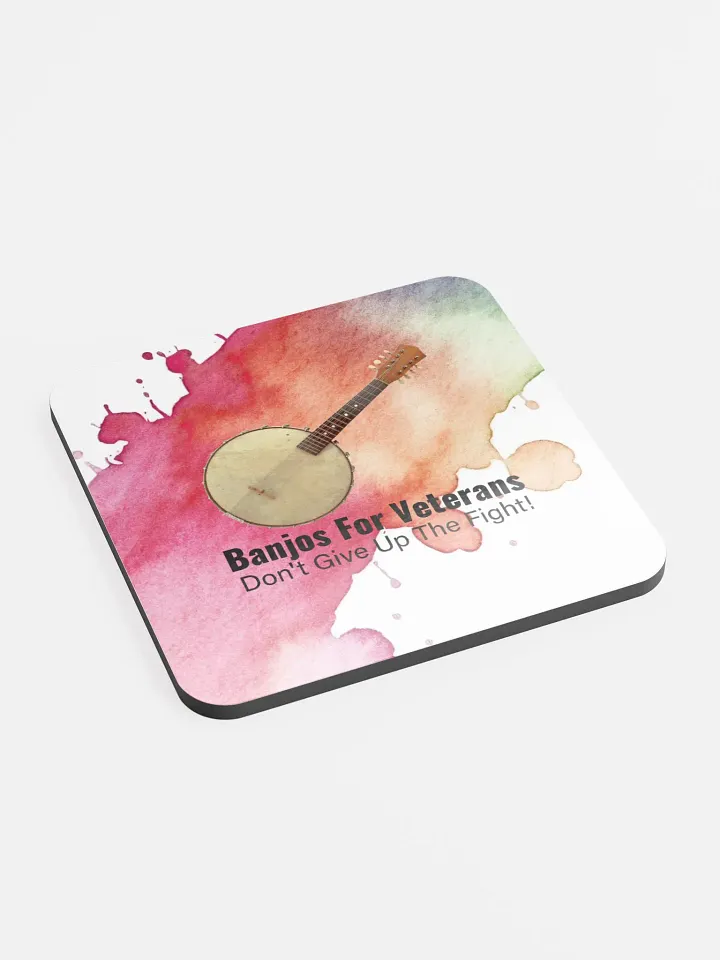 BANJOS FOR VETERANS (B4V) 2023 ARTWORK GLOSSED CORK COASTER product image (2)