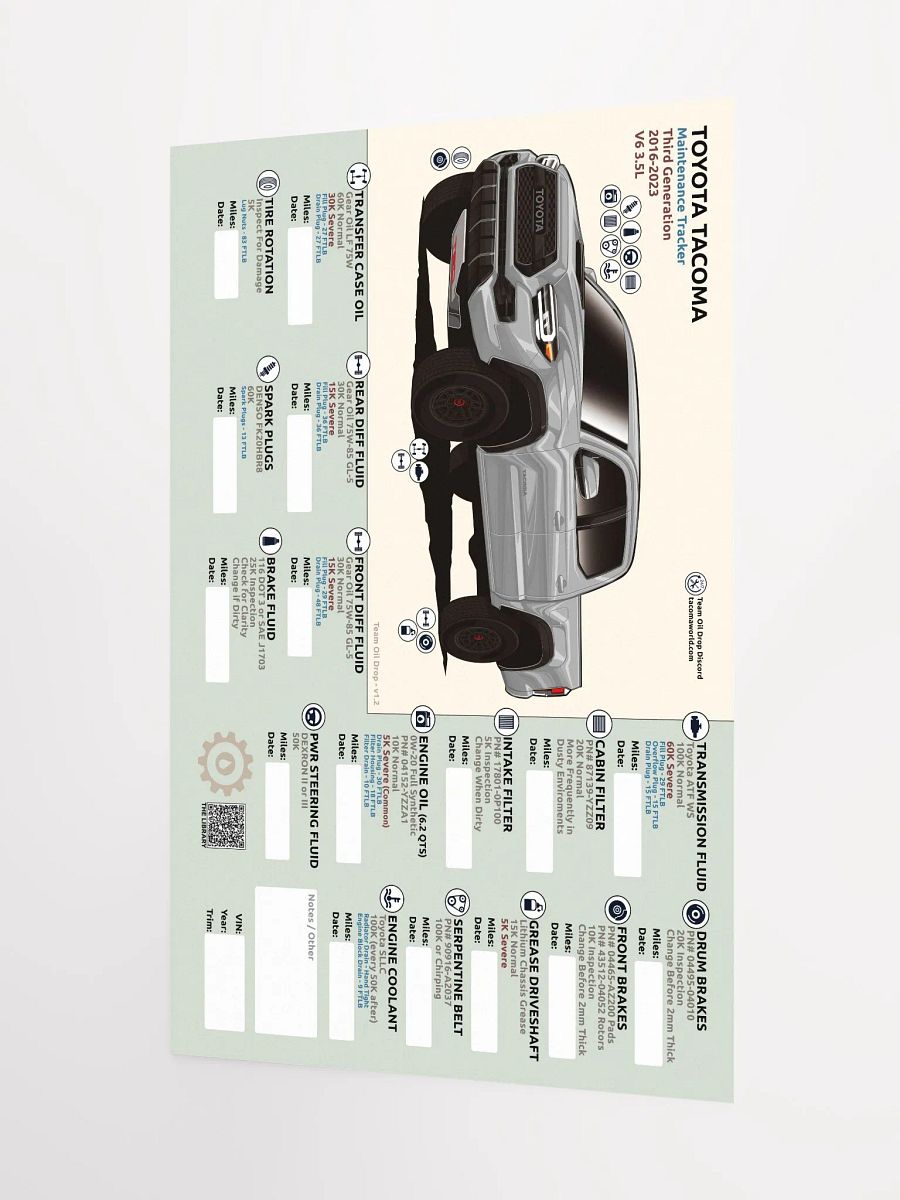 3RD GEN MAINTENANCE TRACKER V1.2 - Silver / Cement product image (4)