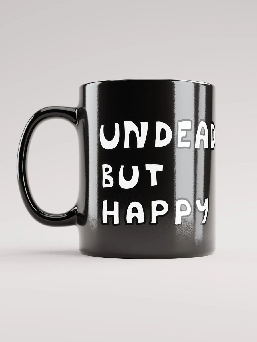 Undead but happy (black mug) product image (6)