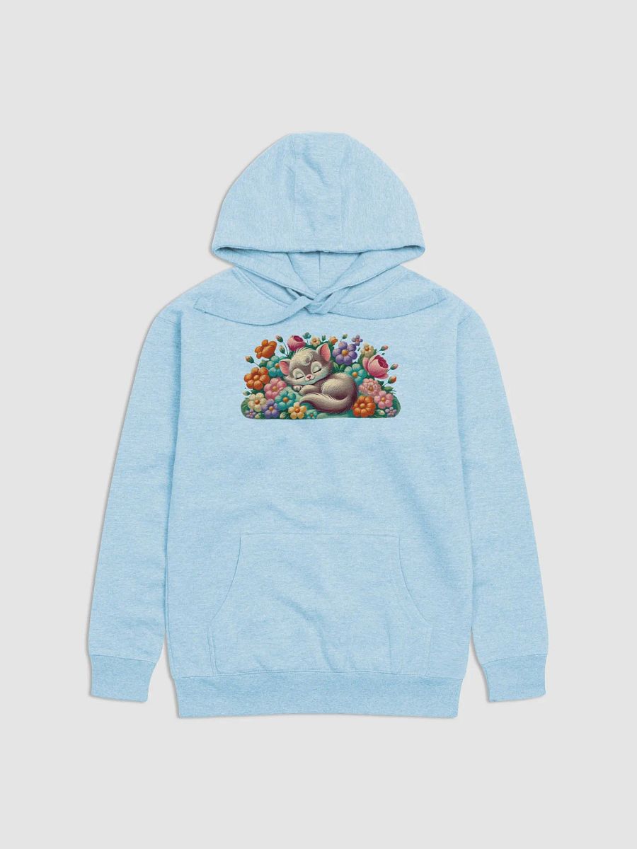 Kitten Sleeping in Flowers Premium Unisex Hoodie product image (32)