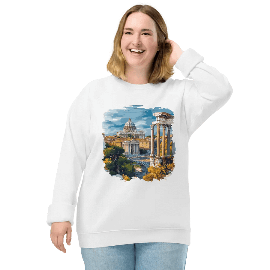 Rome City Unisex Hoodie – Ancient Ruins & Vatican Vibes product image (4)
