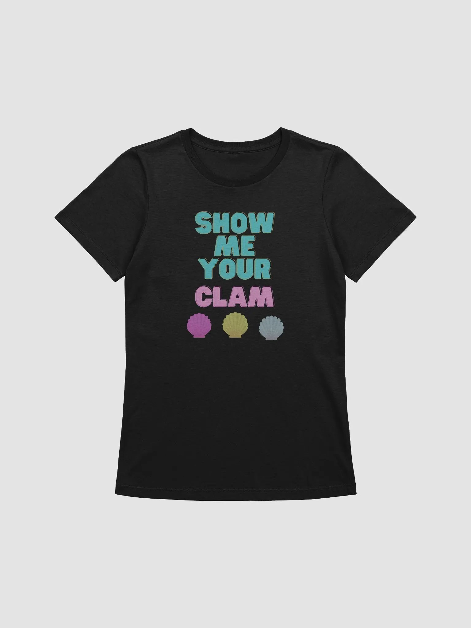 Show Me Your Clam T-shirt by Jenjo Art product image (1)