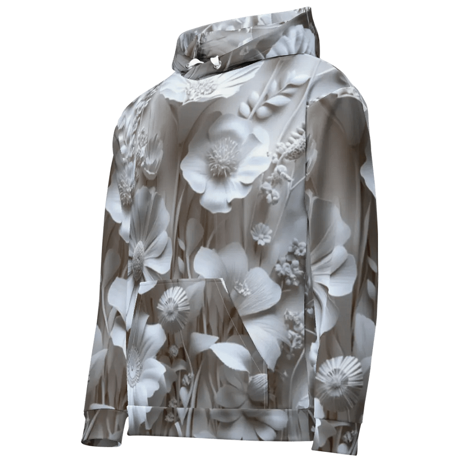 Ethereal White Flower All-Over Hoodie product image (11)