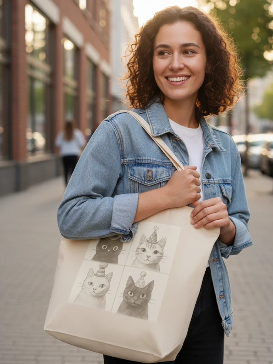 Whisker Party Tote Bag product image (1)