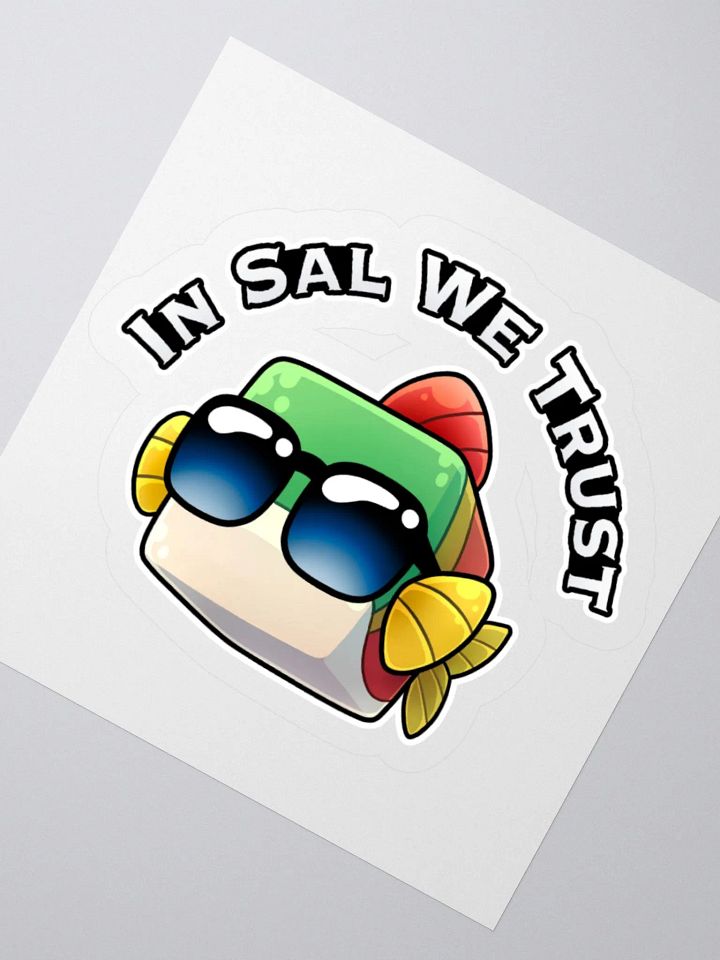 In Sal We Trust Sticker product image (1)
