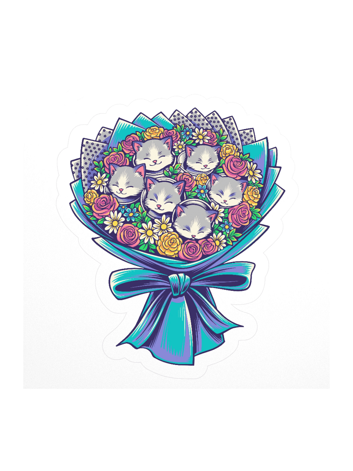 Kitten Bouquet Stickers product image (1)