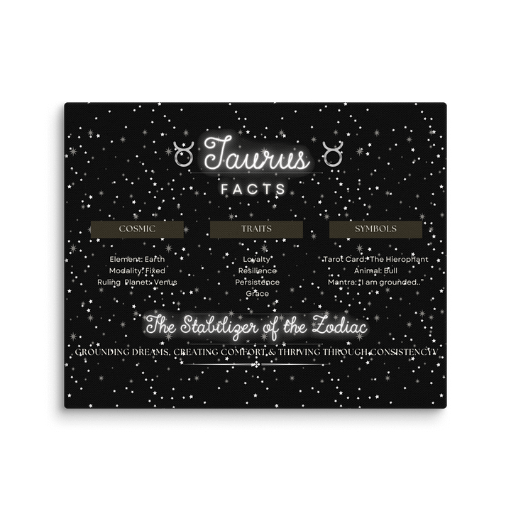 Taurus 2025, Attributes Table, Print on Canvas product image (3)