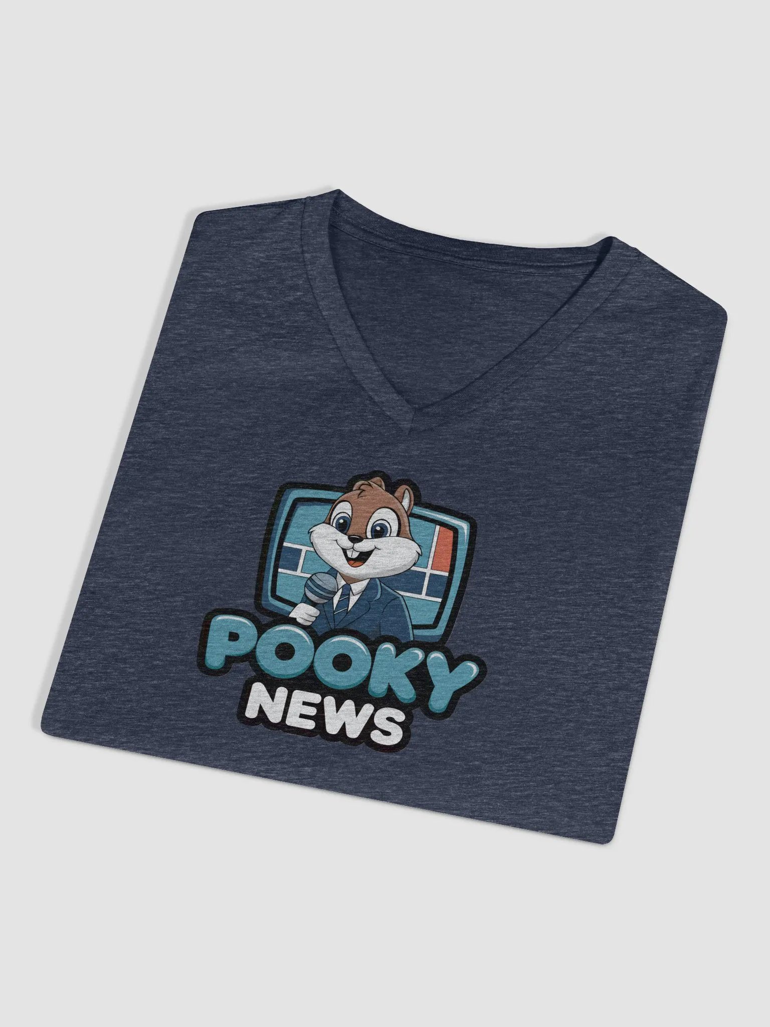 Pooky News V-Neck Tee product image (3)