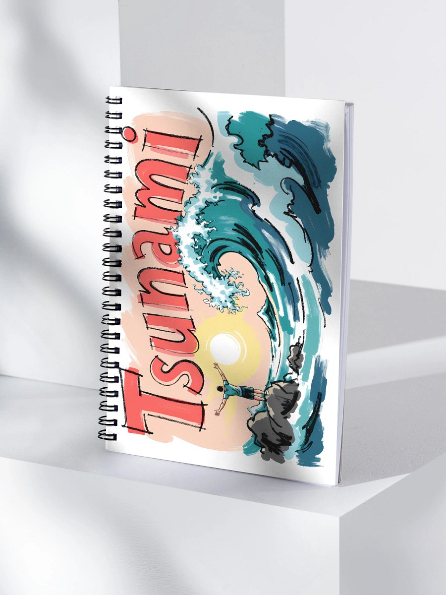 Tsunami Warning Spiral Notebook product image (4)