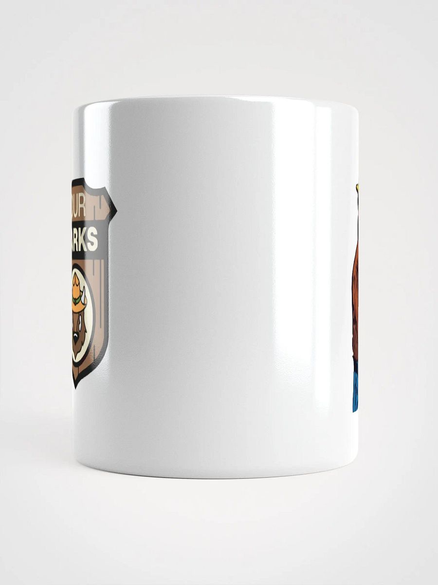 We've been DEFUNDED Smokey Our Parks Bear Coffee Tea Mug 3 SIZES! Ceramic Glossy White Cafe Cup product image (5)