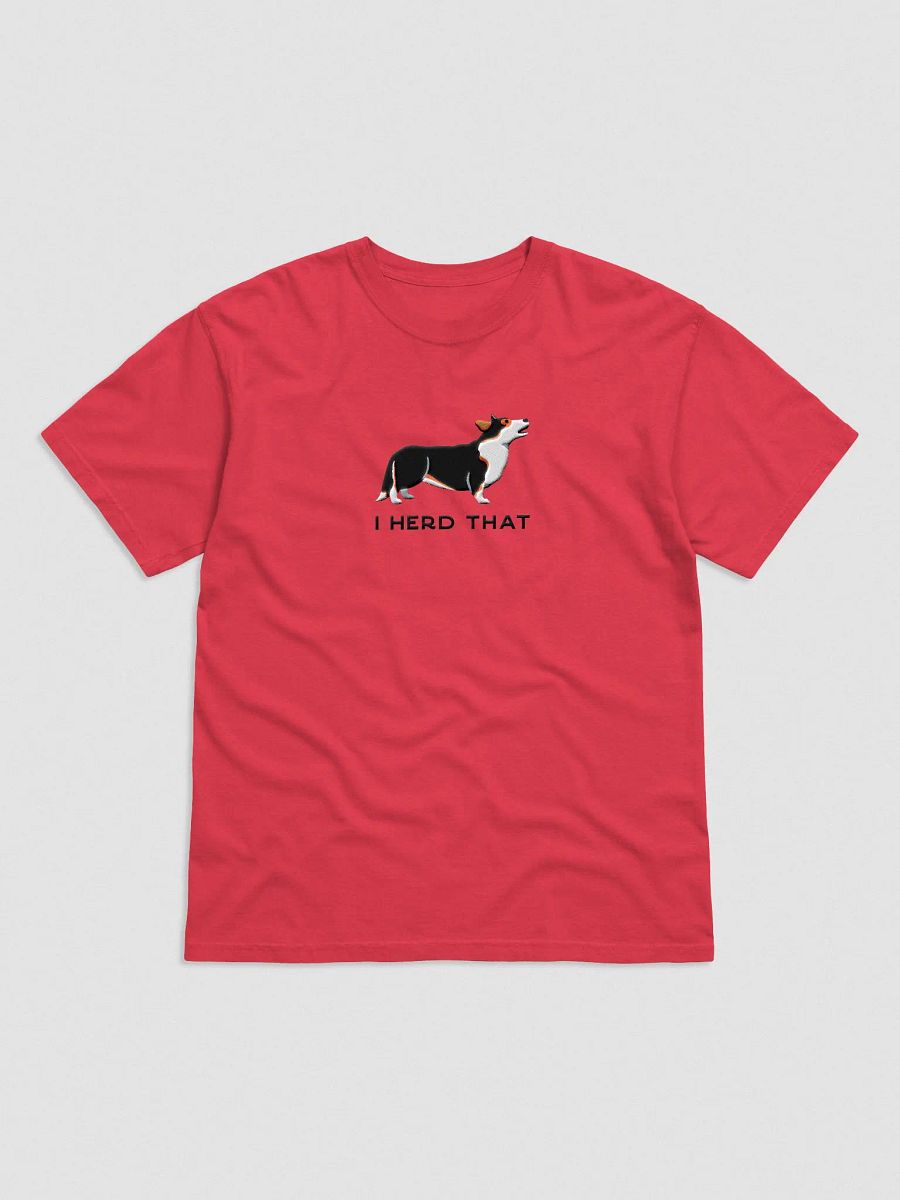 I Herd That T-Shirt(Embroidered) of a Cardigan Welsh Corgi(Tricolor) product image (4)
