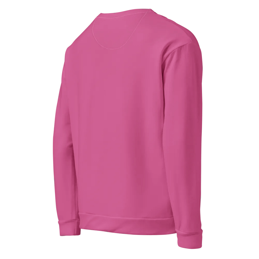 Plain Medium Pink Light Summer Unisex Recycled Polyester Heavyweight Premium Sweatshirt by Treasure Pie product image (4)