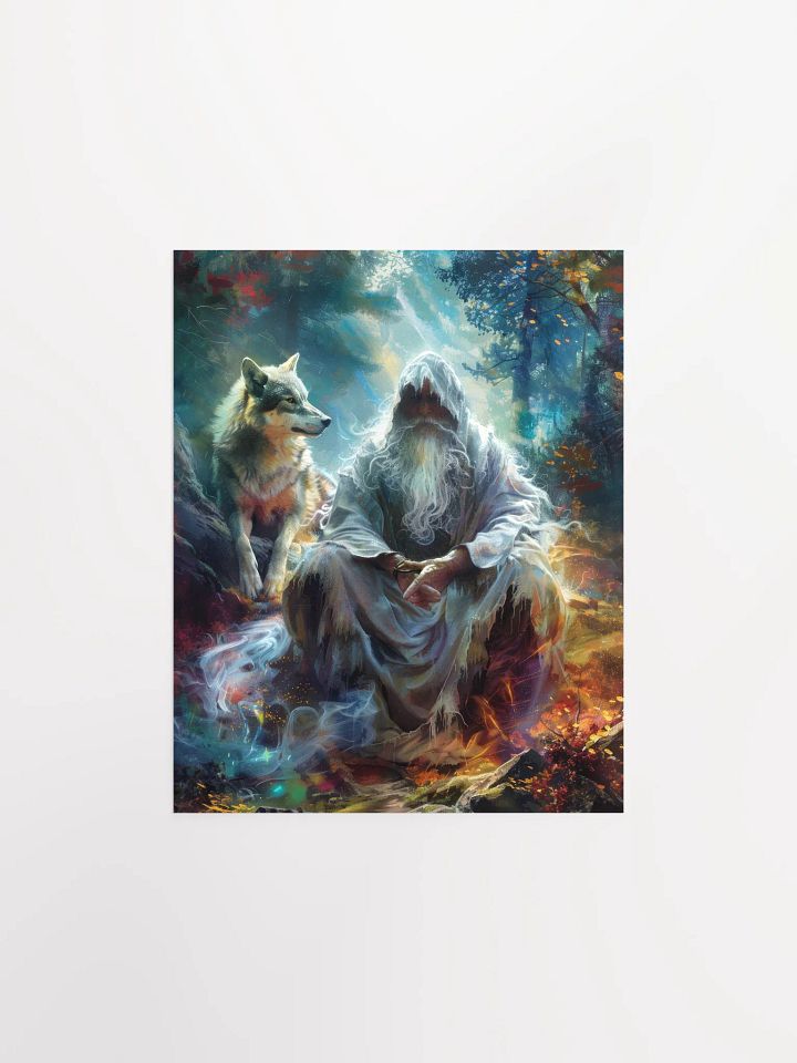 Sorcerer with his wolf - Poster product image (3)