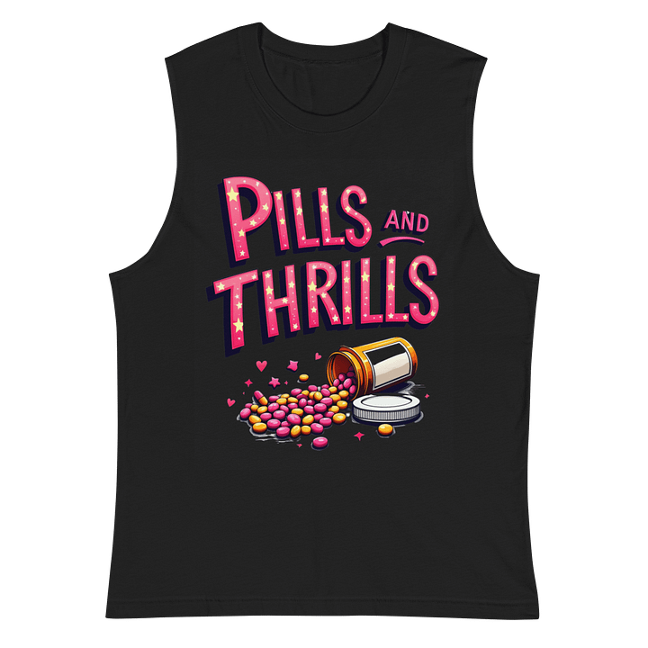 Pills & Thrills Illustrated Muscle Tank product image (3)