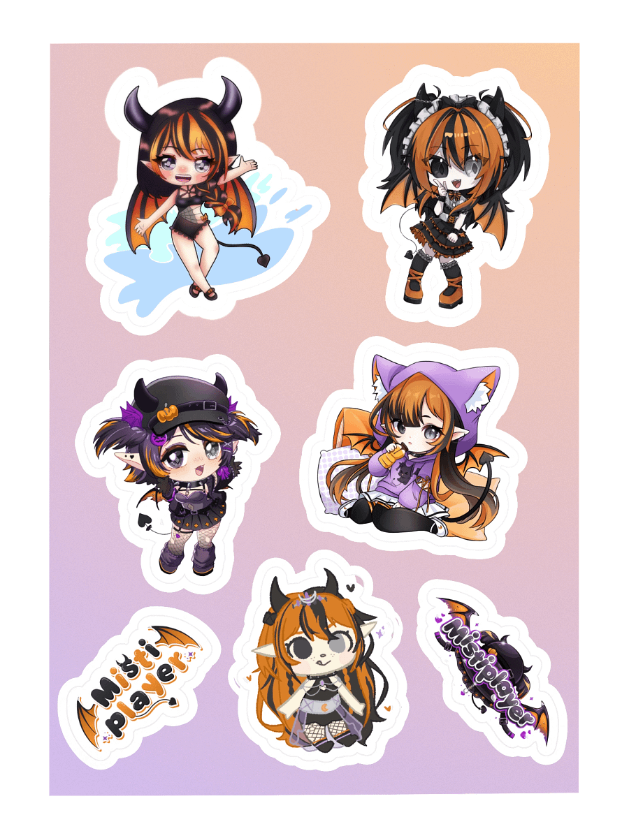 2nd Anniversary ALL OUTFITS - Sticker sheet product image (3)