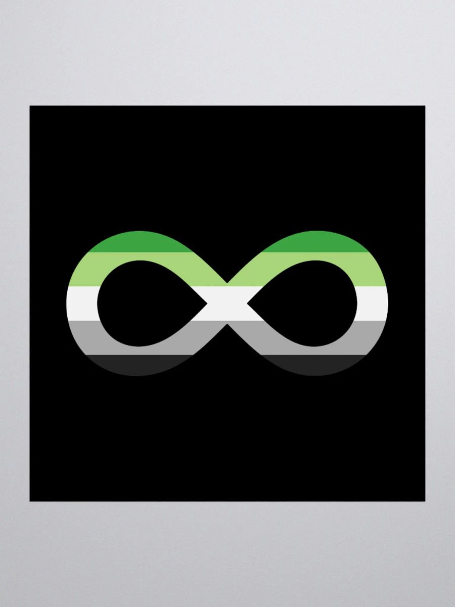 Aromantic Autistic Infinity Sticker product image (1)