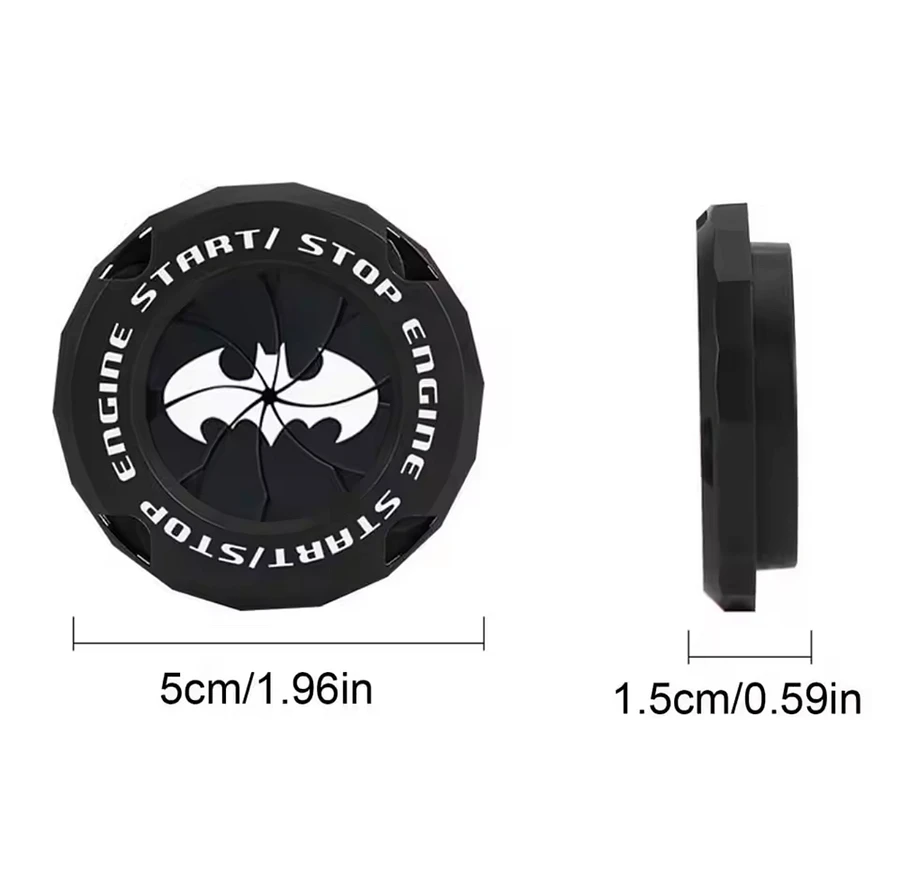 Bat moto and auto start engine button cover product image (5)