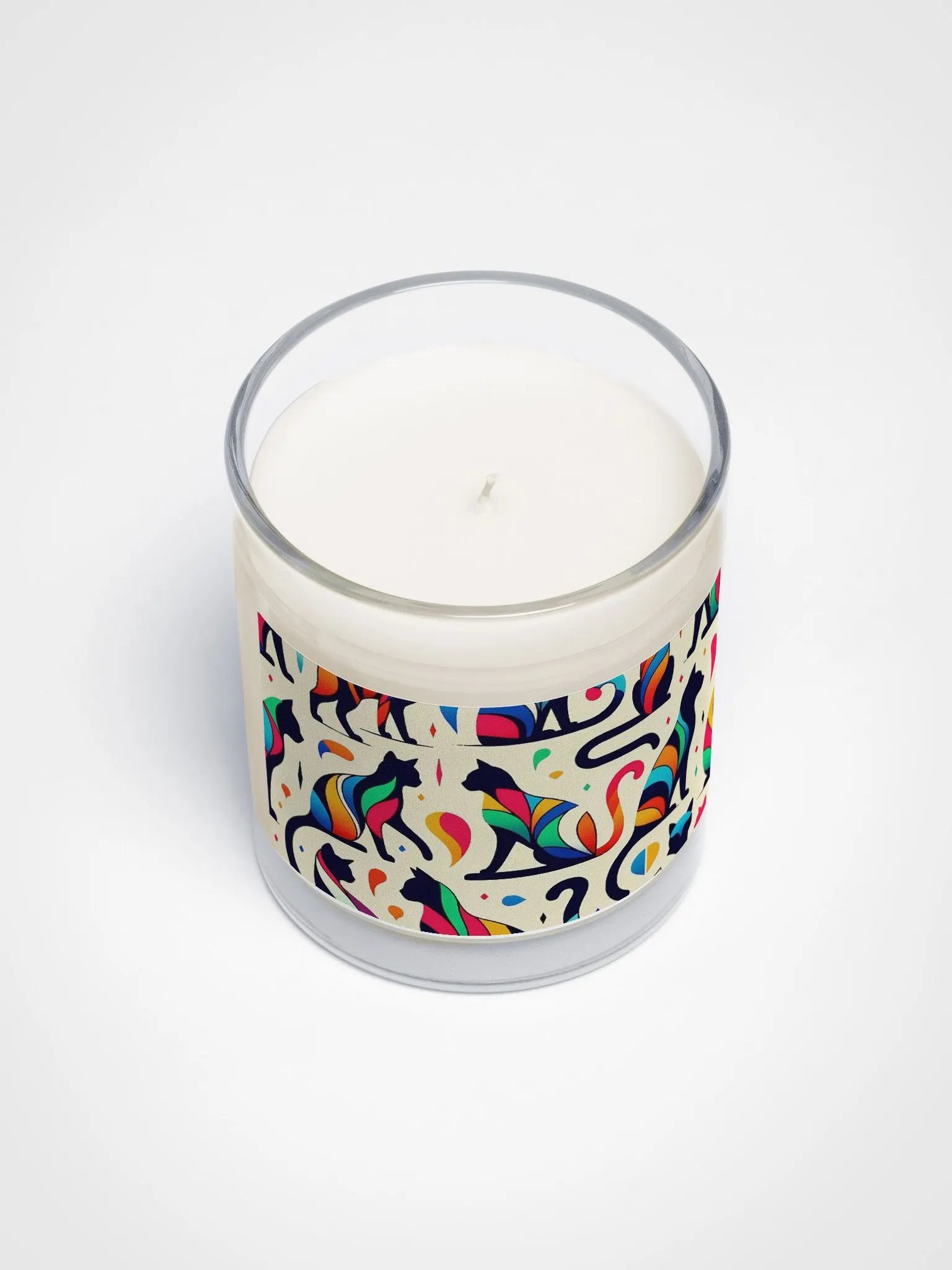 Soy Wax Candle In A Clear Glass Jar product image (3)
