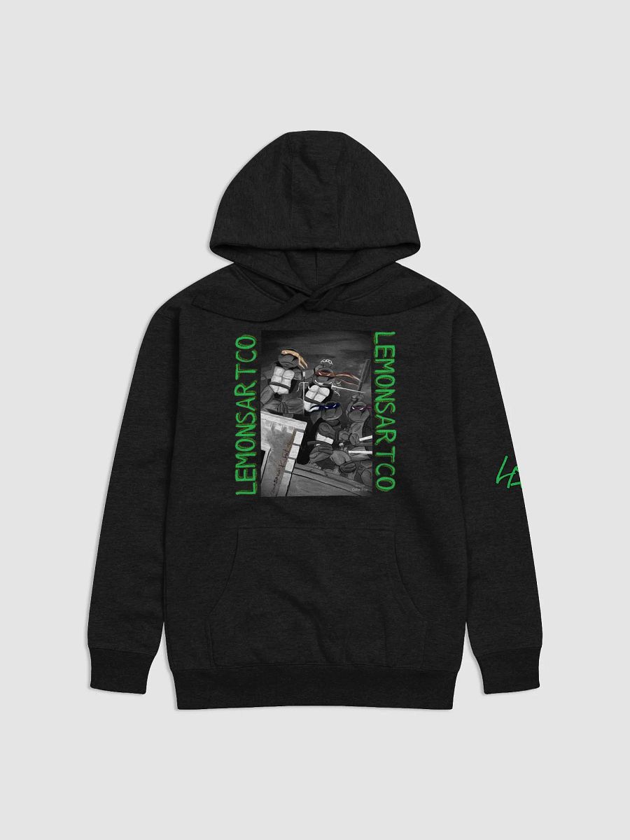 Reptile Teen Shinobi Rooftop B&W Unisex Hoodie product image (1)
