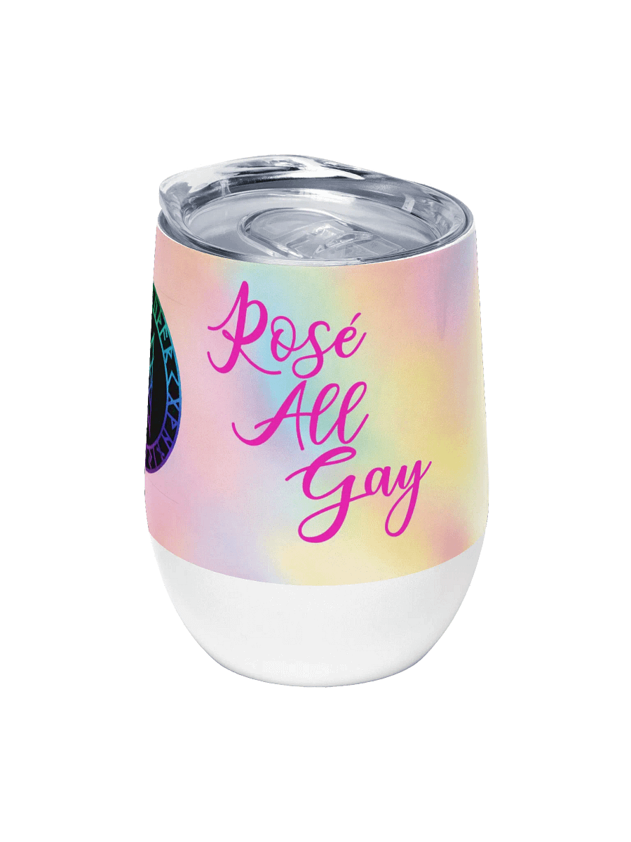 PRIDE Rosé All Gay Wine Tumbler product image (5)