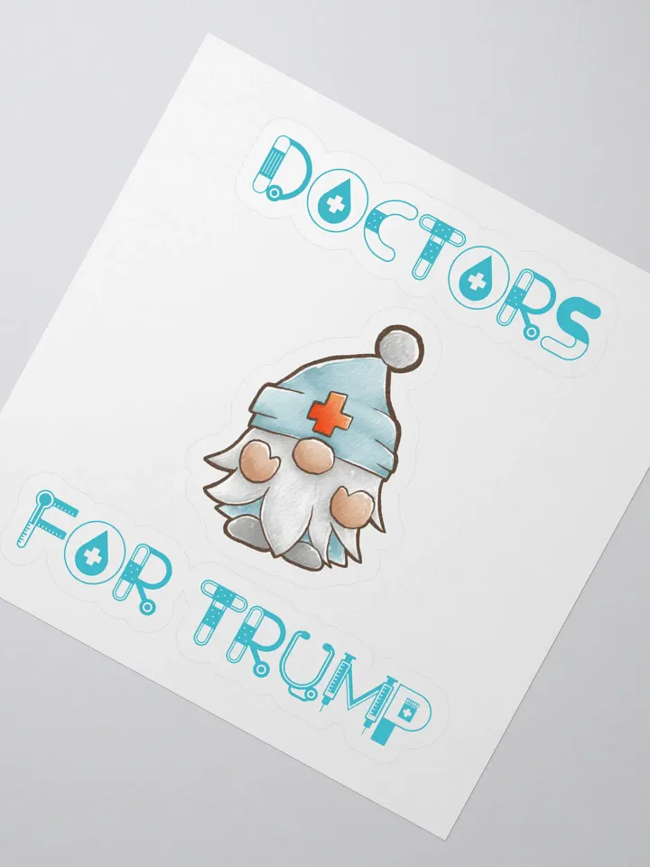 Doctor Gnomes For Trump Sticker product image (2)