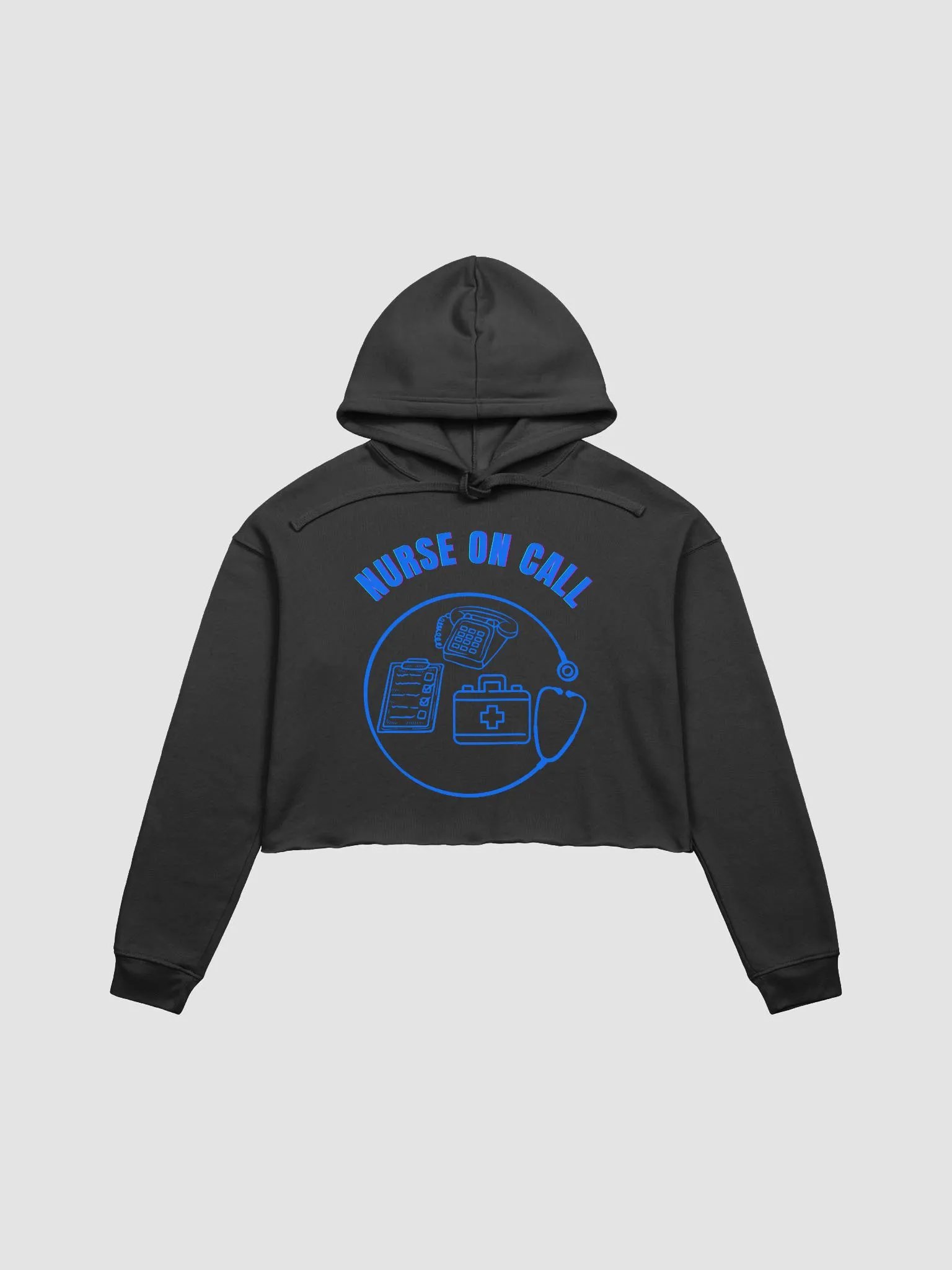 Nurse On Call Medical Logo Cropped Hoodie product image (3)