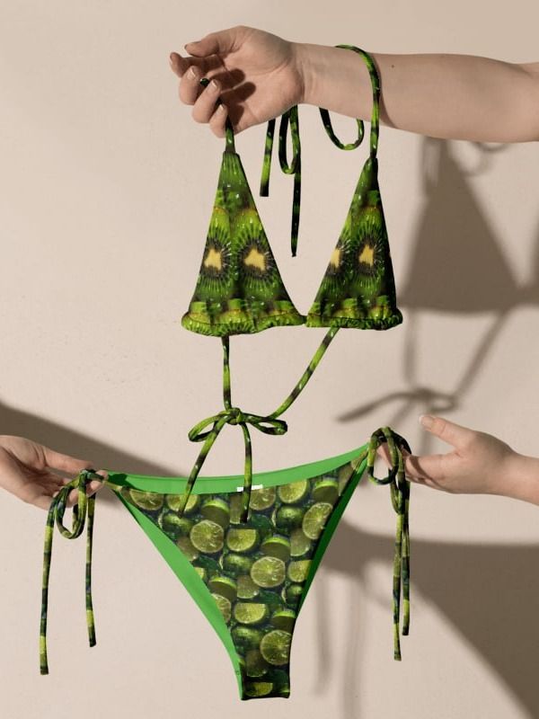 🥑🍋Custurd Apple & Lemon Flavored Bikini – Fresh, Fun & Eco-Friendly! product image (2)
