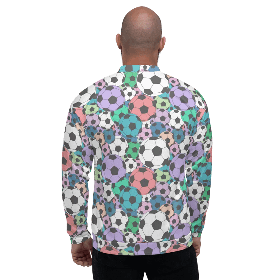 Yay Sports Soccer Football All Over Print Bomber Jacket product image (3)