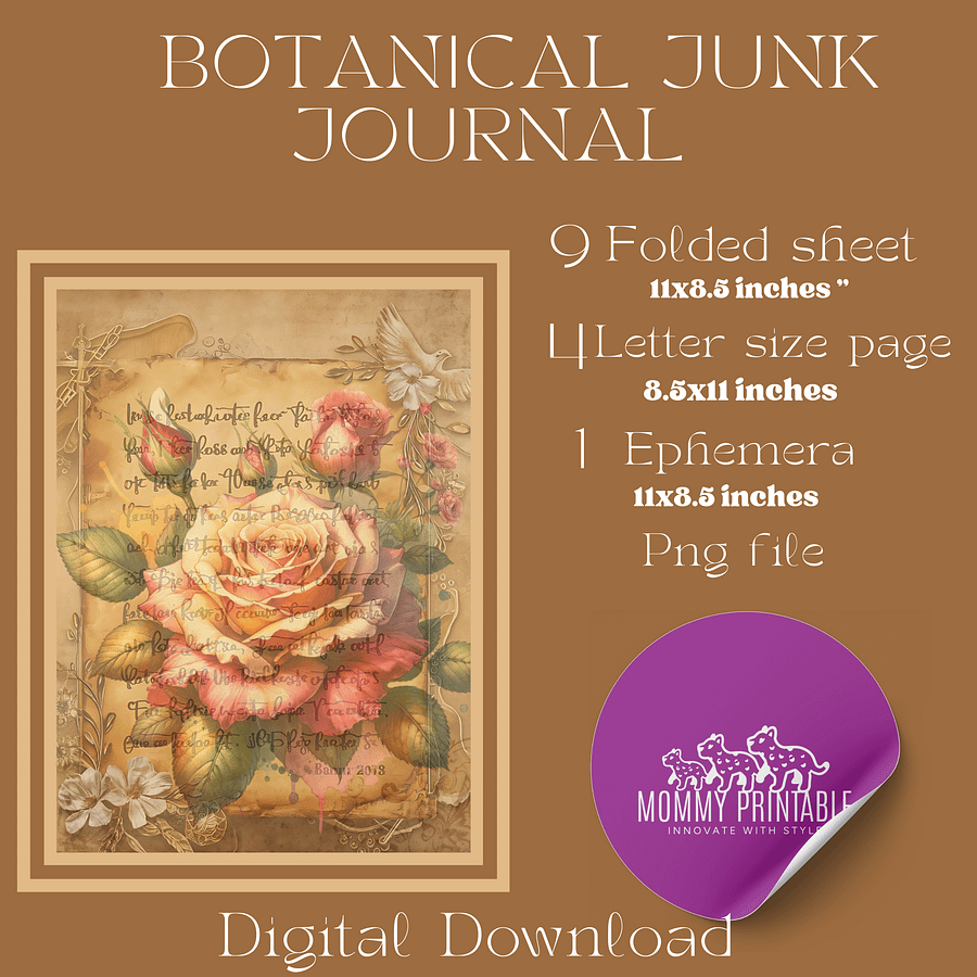 Botanical Junk Journal Paper product image (1)