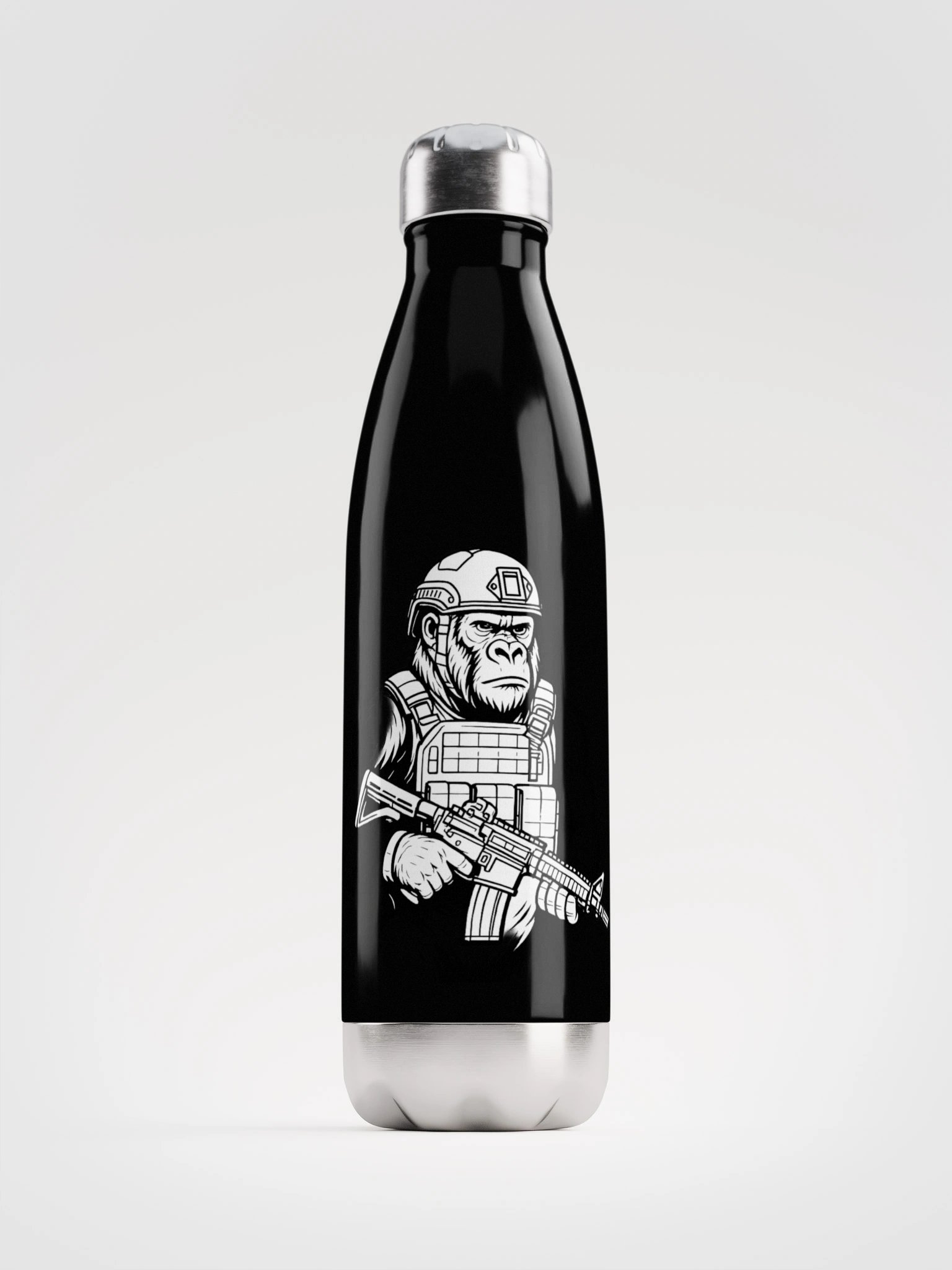 GORILLA WARFARE Metal Water Bottle product image (1)