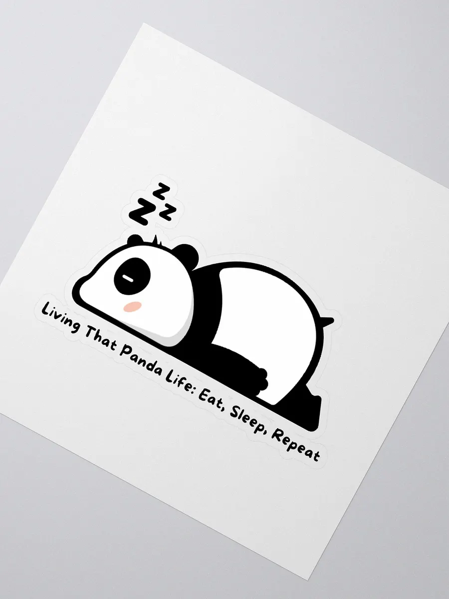 Living That Panda Life: Eat, Sleep, Repeat Sticker product image (6)