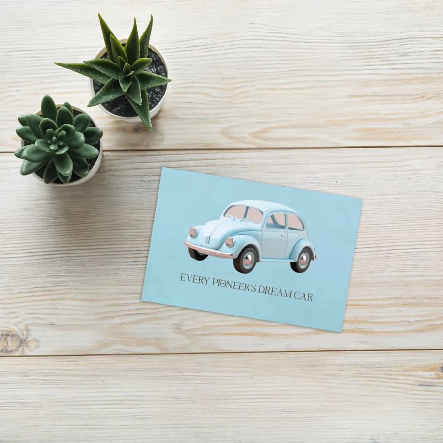 Every Pioneer's Dream Car Greeting Card product image (12)