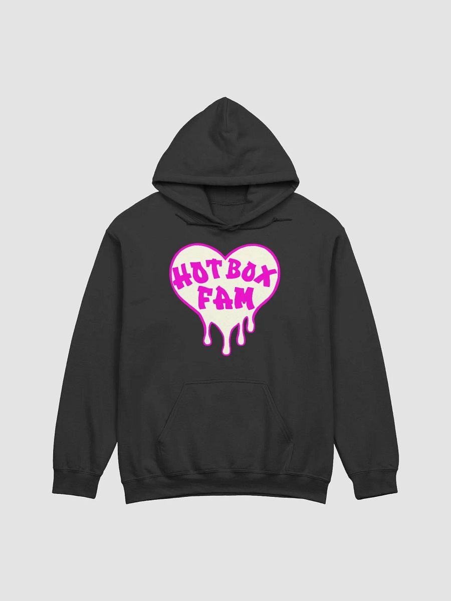 HOT BOX FAM SOLID HOT PINK & WHITE LOGO HOODIE product image (4)