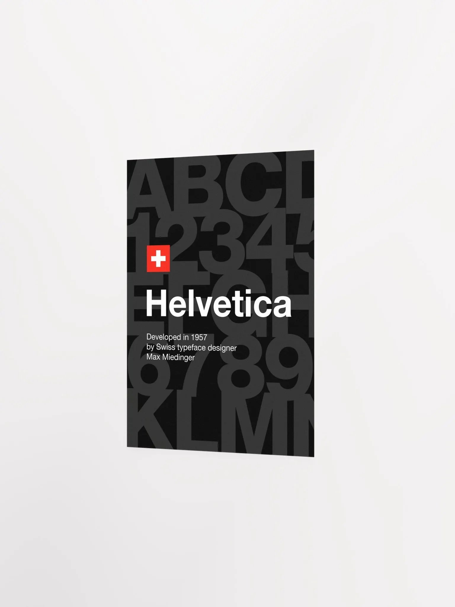 Helvetica font poster, 1957 — design typography poster, abstract print, aesthetic art poster, modern poster, typography wall decor, text art product image (7)