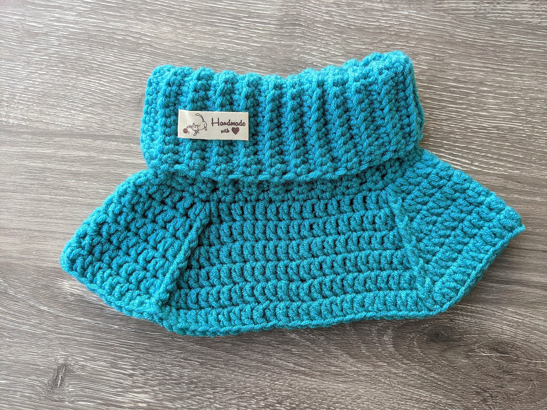 Crochet Baby Turtleneck Dickey & Hat Patterns Set product image (10)