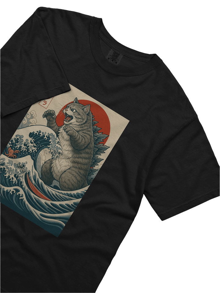 Catzilla Cat Japanese Art | Funny Cat T-Shirt product image (2)