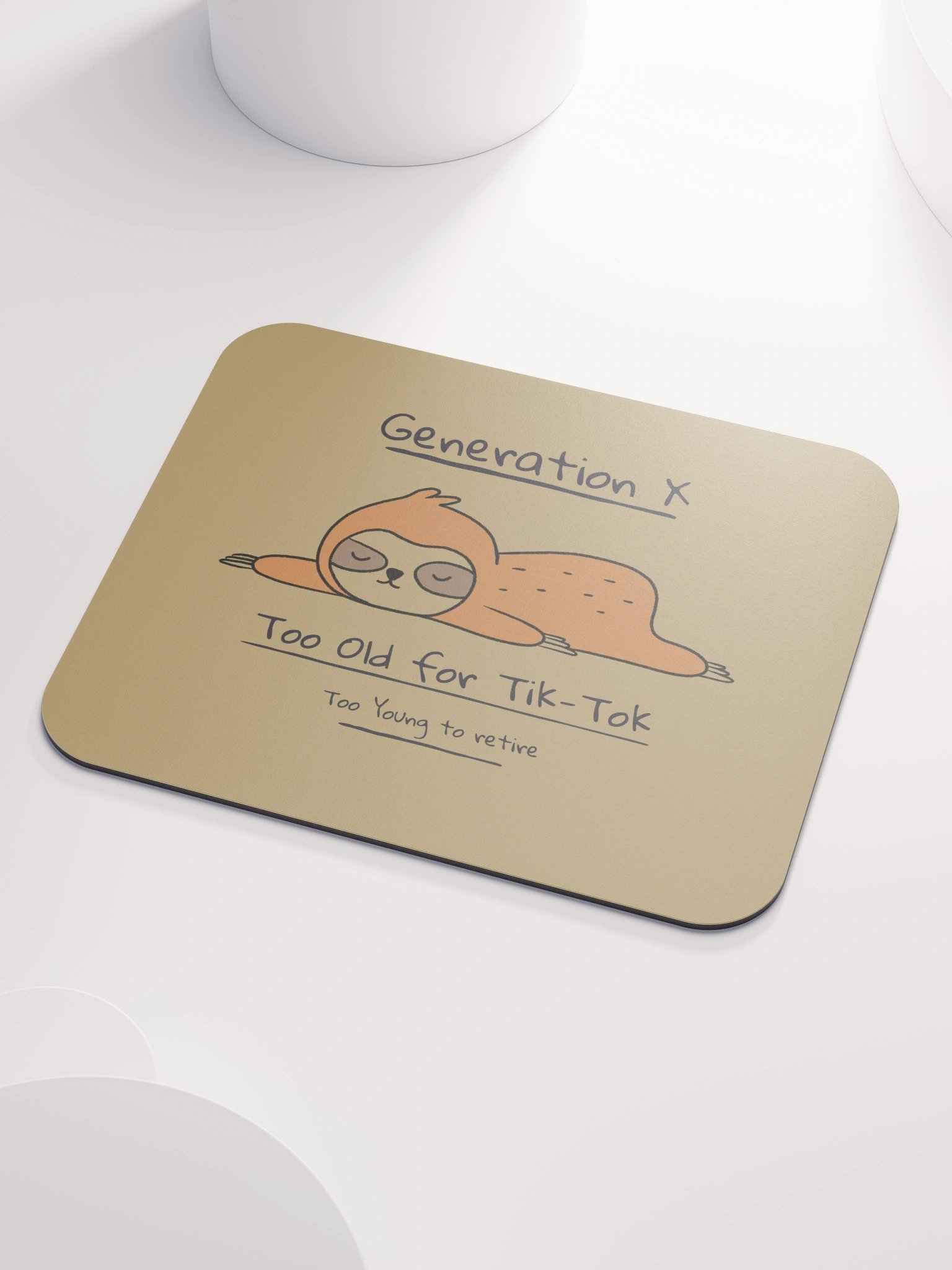 Classic Generation X Sloth Mouse Pad product image (3)