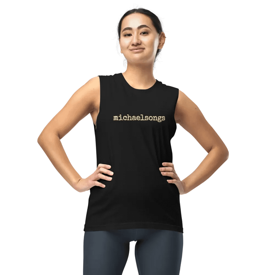 muscle shirt with horizontal logo product image (5)